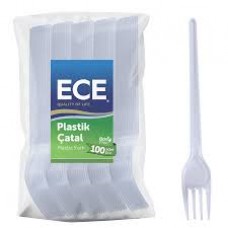 PLASTİK ÇATAL 100 LÜ EKO