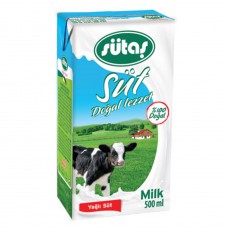 Sütaş Tetrapak Süt 500Ml Tam Yağlı