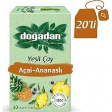 Doğadan  açai-ananas yeşil çay 20 li